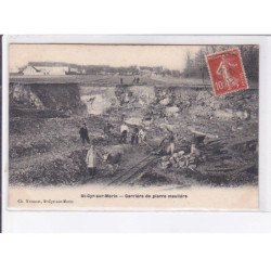 SAINT-CYR-sur-MORIN: carrière de pierre meulière - très bon état