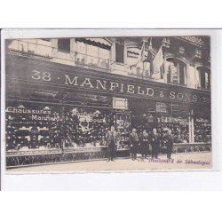 PARIS: 38 bld de sébastopol manfield & sons (magasin de chaussures) 75004 - très bon état
