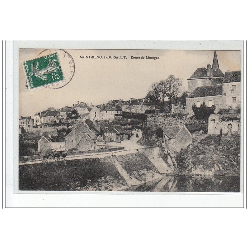 SAINT BENOIT DU SAULT - Route de Limoges - très bon état