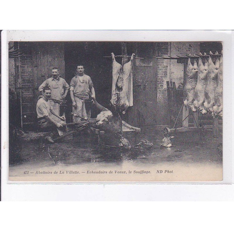 PARIS: abattoirs de la vilette, echaudoirs de veaux, le soufflage 75019 - très bon état