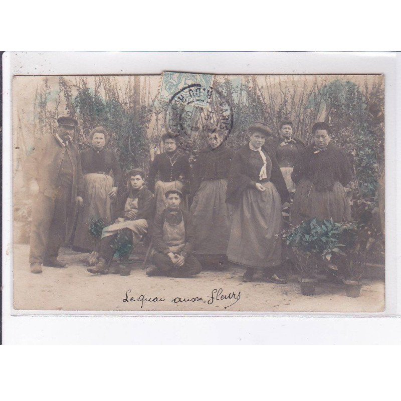 PARIS: 75004, le quai aux fleurs, personnages - très bon état