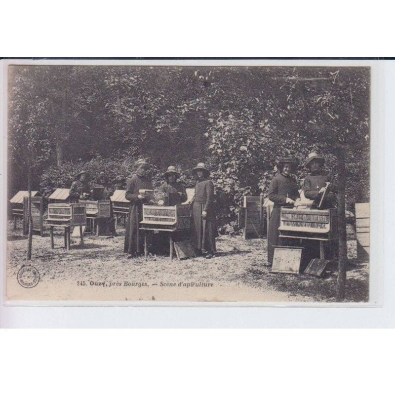 OUZY: scène d'apiculture - très bon état