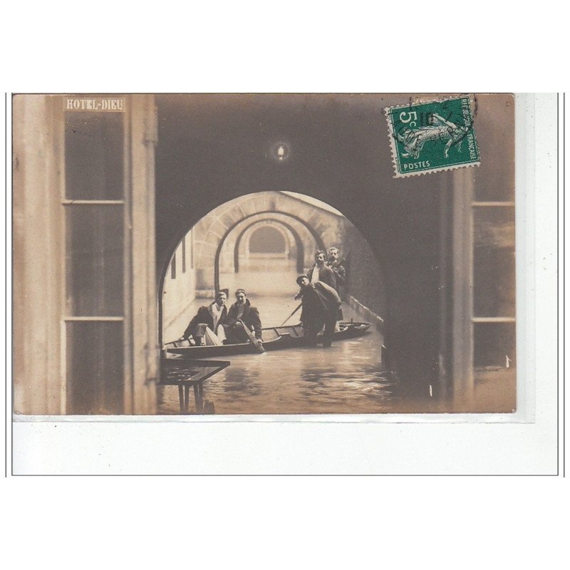 PARIS - inondations 1910 - carte photo - très bon état PARIS - inondations 1910 - carte photo - très bon état
