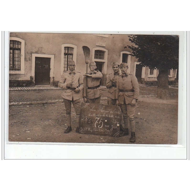 VERDUN - CARTE PHOTO - Centre de mobilisation artillerie n°306, annexe de Verdun - MILITAIRE - très bon état