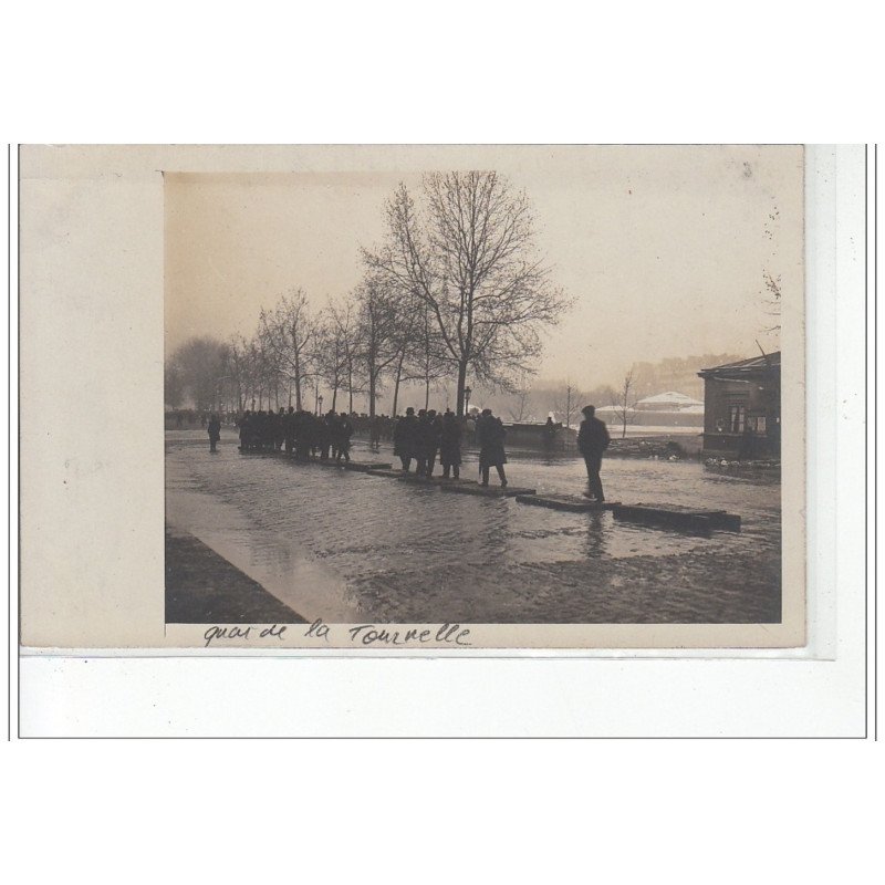 PARIS - inondations 1910 - carte photo - très bon état