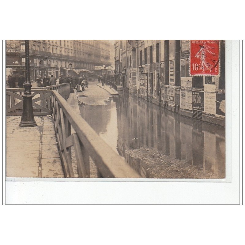 PARIS - inondations 1910 - carte photo - très bon état
