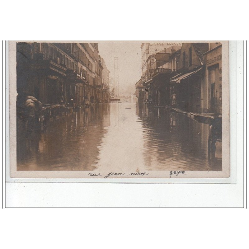PARIS - inondations 1910 - carte photo - très bon état PARIS - inondations 1910 - carte photo - très bon état