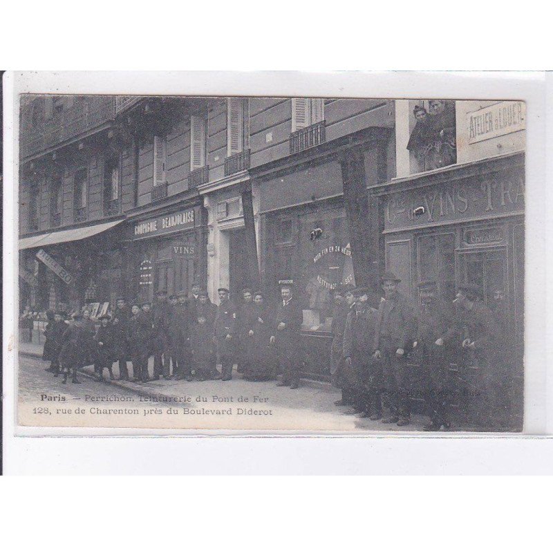 PARIS: 75012, perrichon teinturerie du point de fer 128 rue des charenton près du boulevard diderot