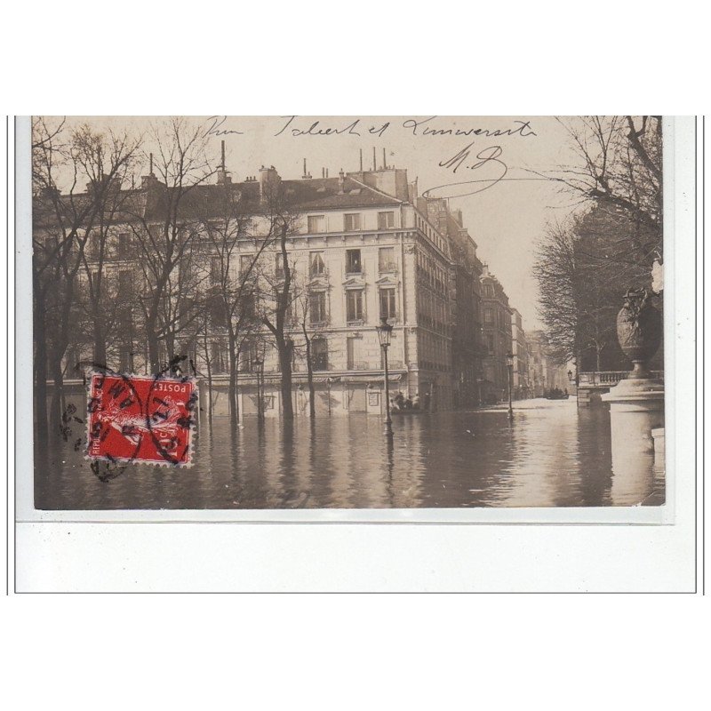 PARIS - inondations 1910 - carte photo - très bon état