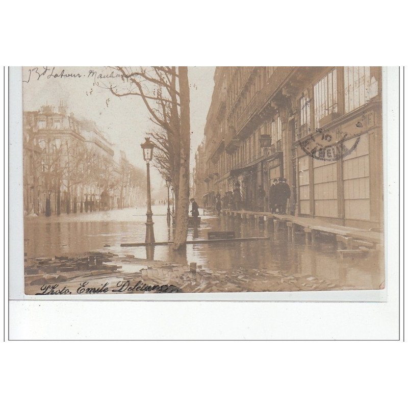PARIS - inondations 1910 - carte photo - très bon état