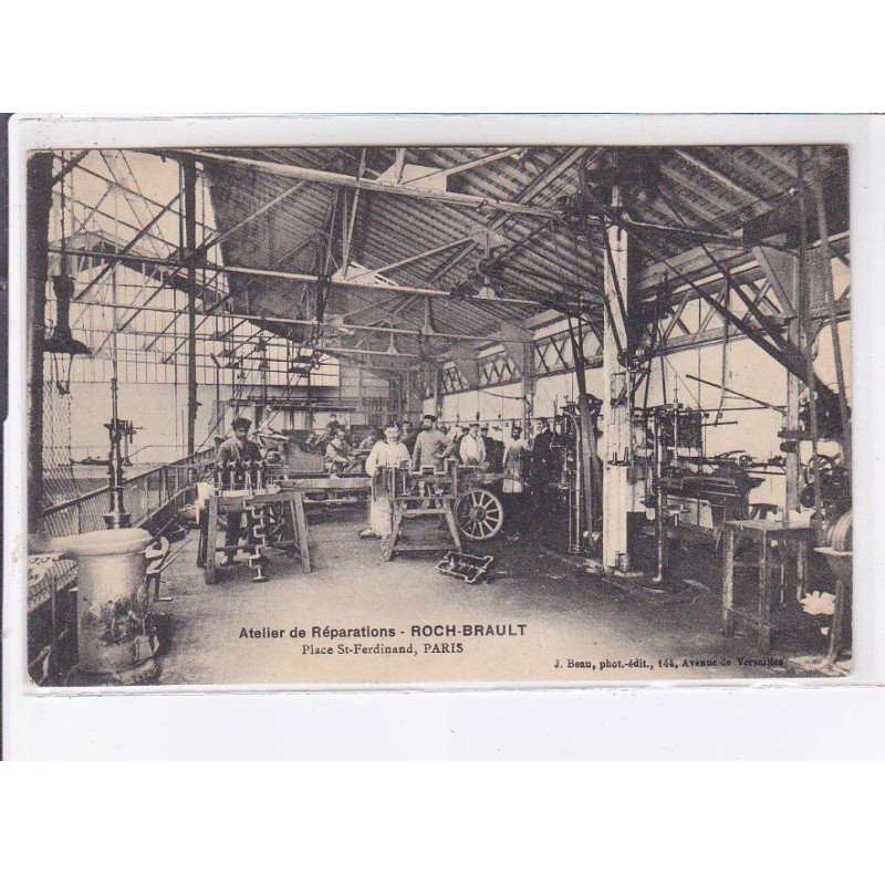 PARIS: automobile, atelier de réparations, roch-brault, place saint-ferdinand - très bon état