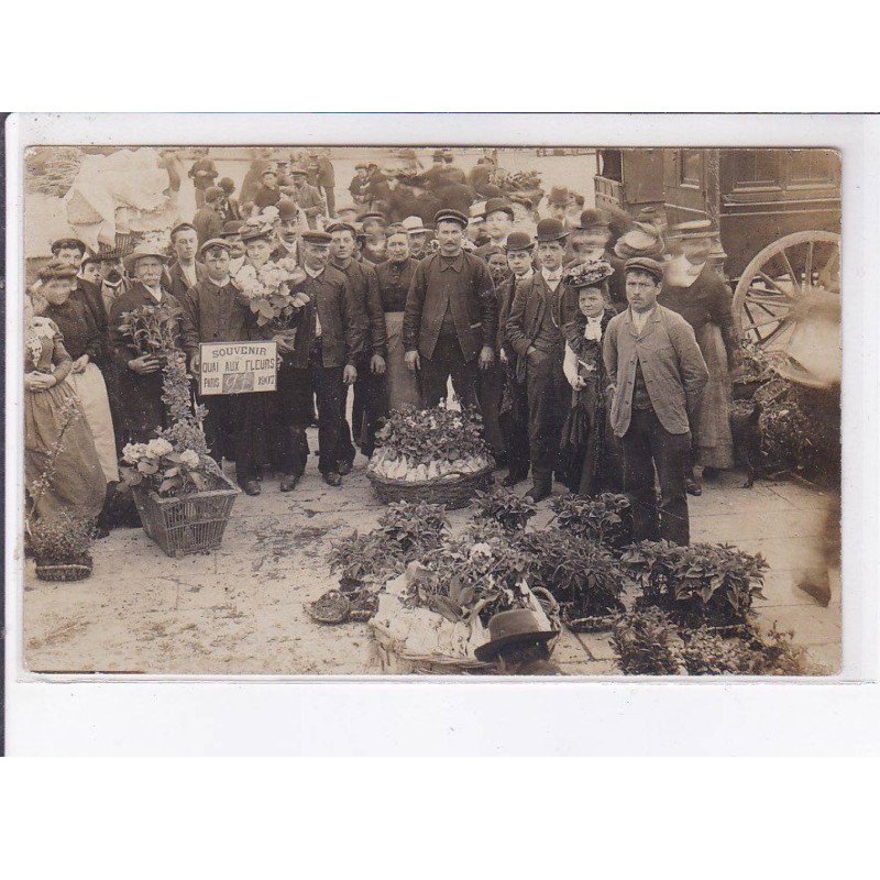 PARIS: souvenir quai aux fleurs 1907 - très bon état
