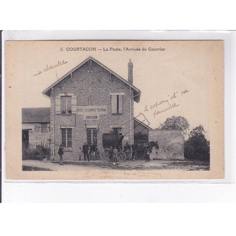COURTACON: la poste, l'arrivée du courrier - très bon état