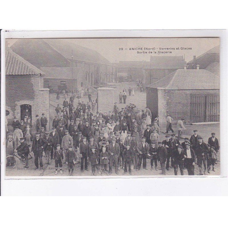 ANICHE: verreries et glaces, sortie de la glacerie - très bon état