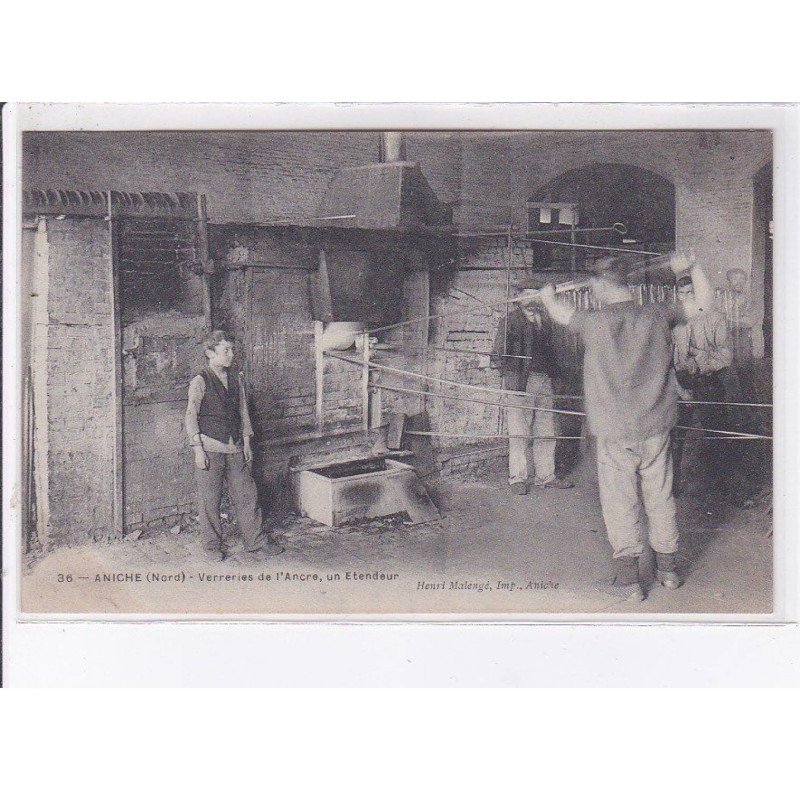 ANICHE: verreries de l'ancre, un etendeur - très bon état
