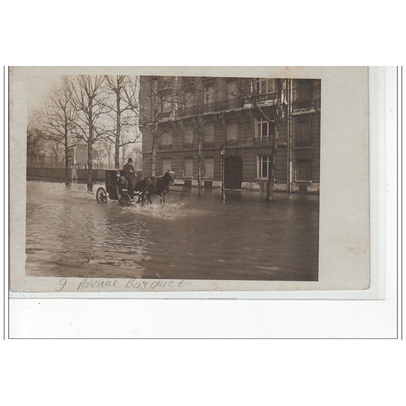 PARIS - inondations 1910 - carte photo - très bon état