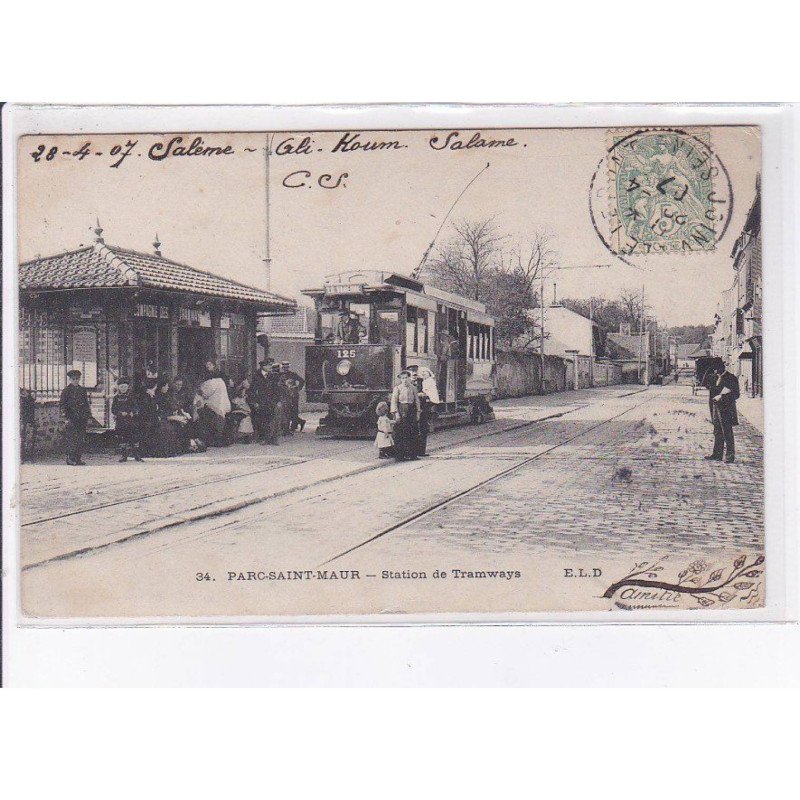 PARC-SAINT-MAUR: station de tramways - état