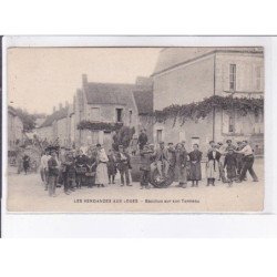 INDRE et LOIRE: les vendanges aux loges, bacchus sur son tonneau - très bon état