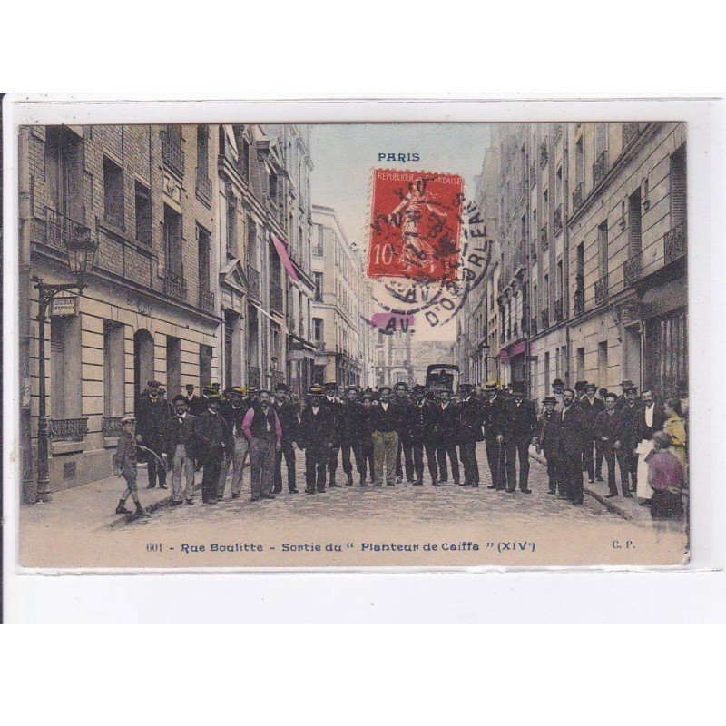 PARIS: 75014, rue boulitte, sortie du "planteur de caiff" - état
