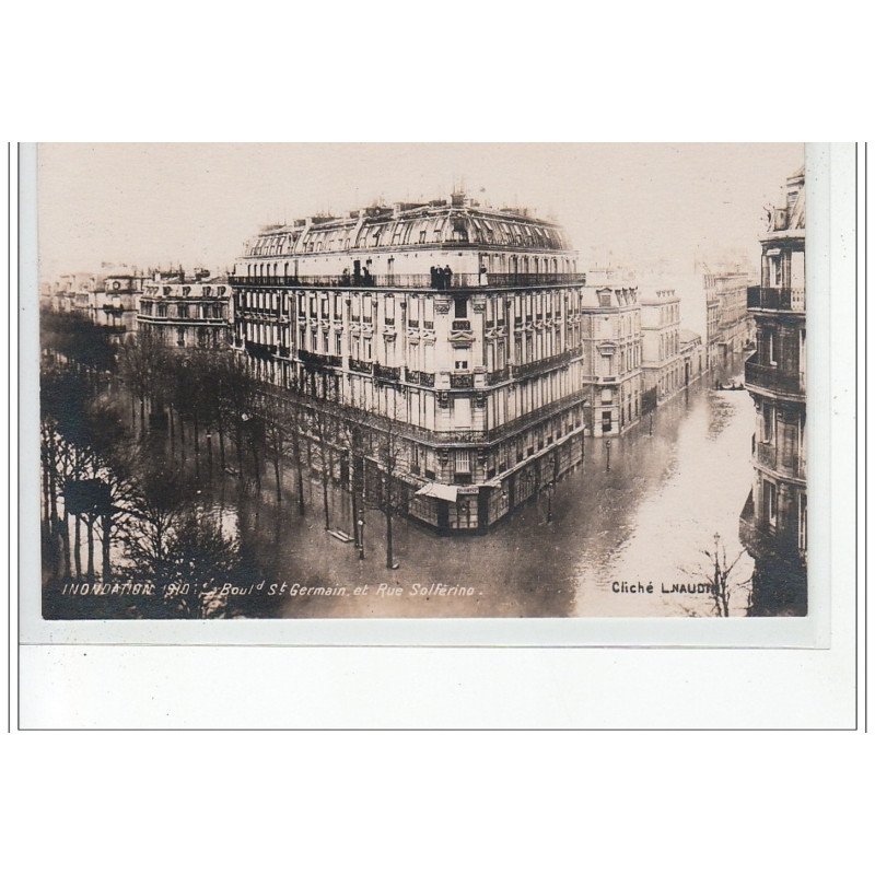 PARIS - inondations 1910 - carte photo - très bon état