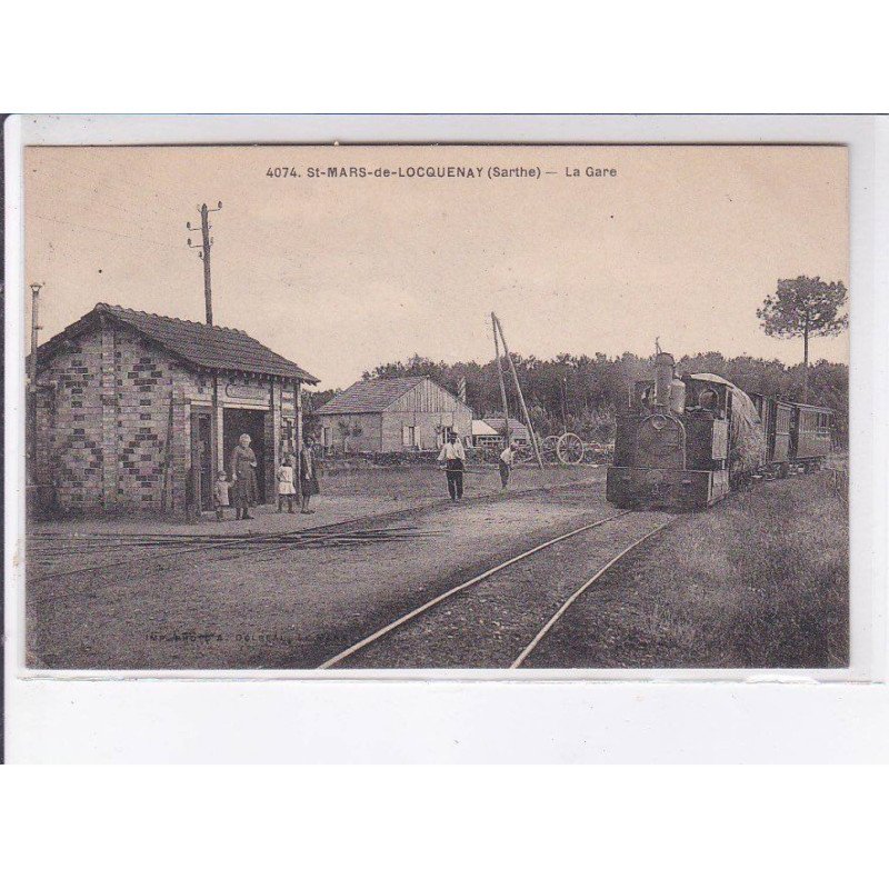 SAINT-MARS-de-LOCQUENAY: la gare - très bon état