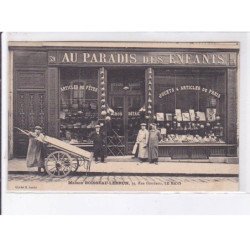 LE MANS: au paradis des enfants, 39 rue gambetta, maison boisseau-lebrun - très bon état