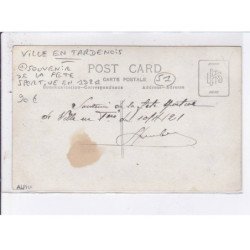 VILLE en TARDENOIS: souvenir de la fête sportive en 1921 - très bon état