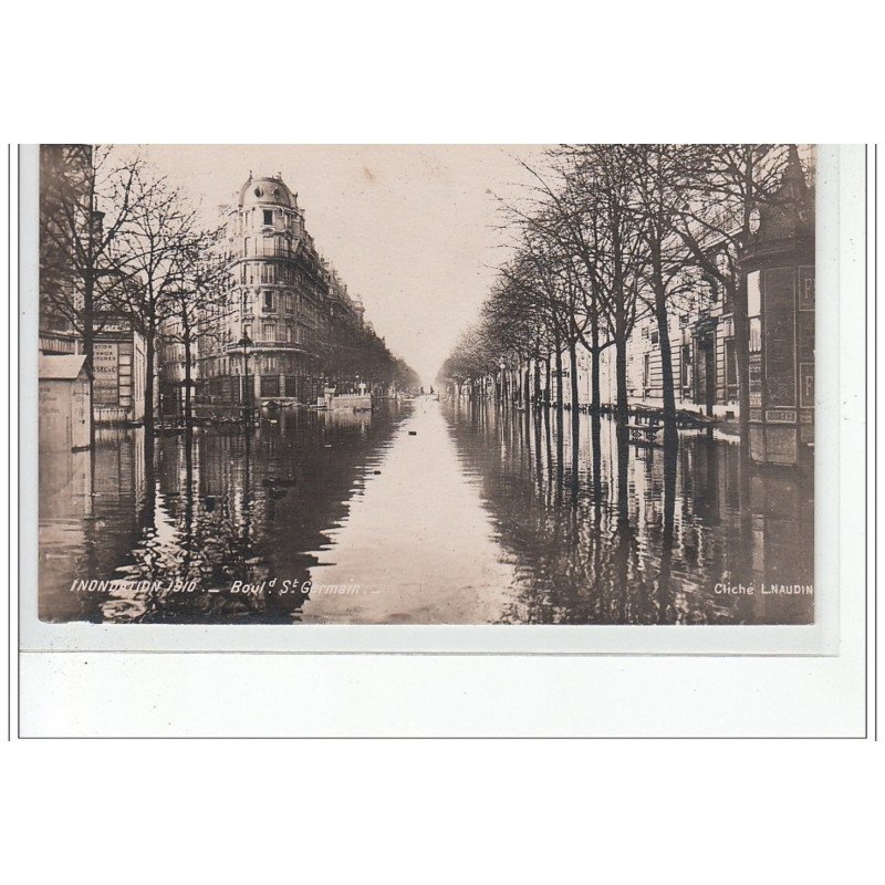 PARIS - inondations 1910 - carte photo - très bon état