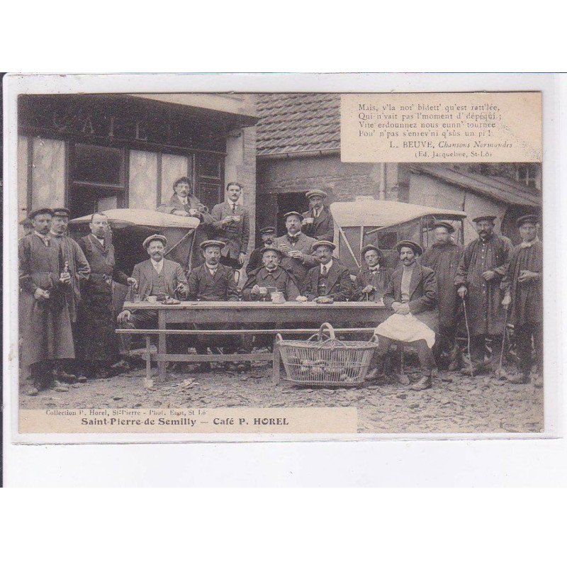 SAINT-PIERRE-de-SEMILLY: café P. Horel - très bon état
