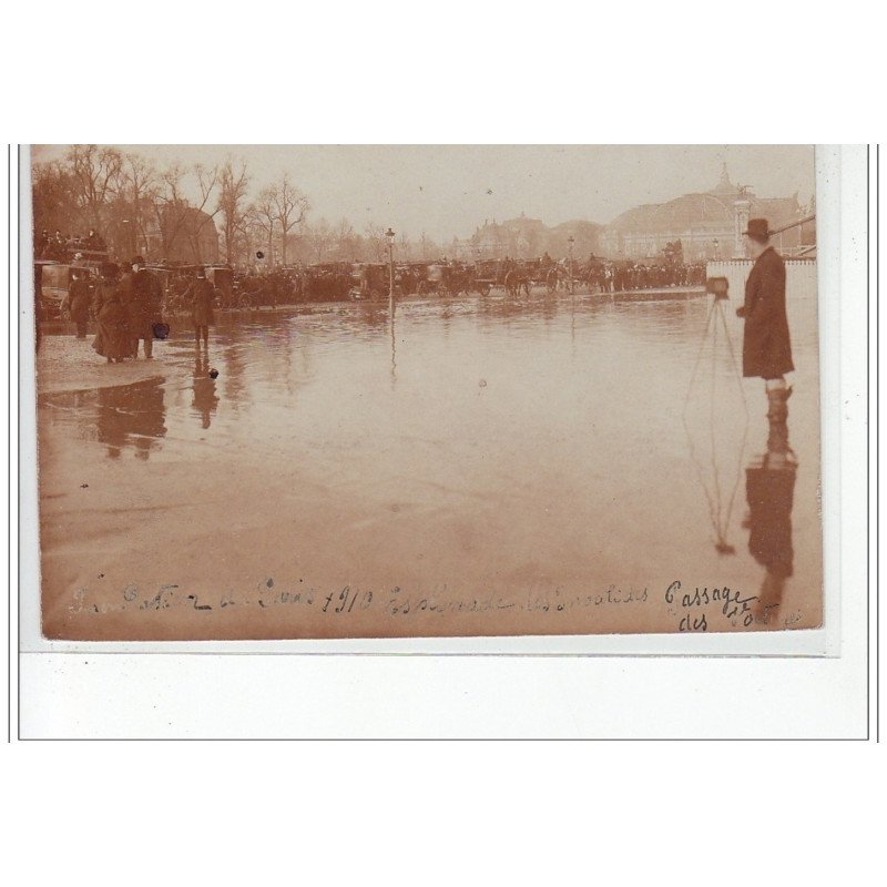 PARIS - inondations 1910 - carte photo - très bon état