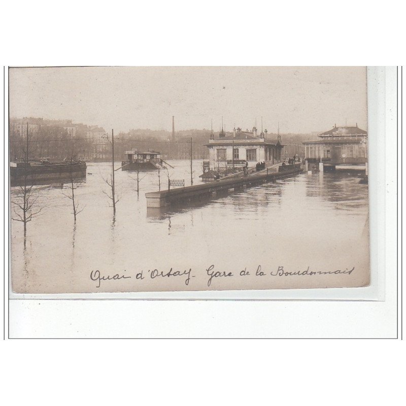 PARIS - inondations 1910 - carte photo - très bon état