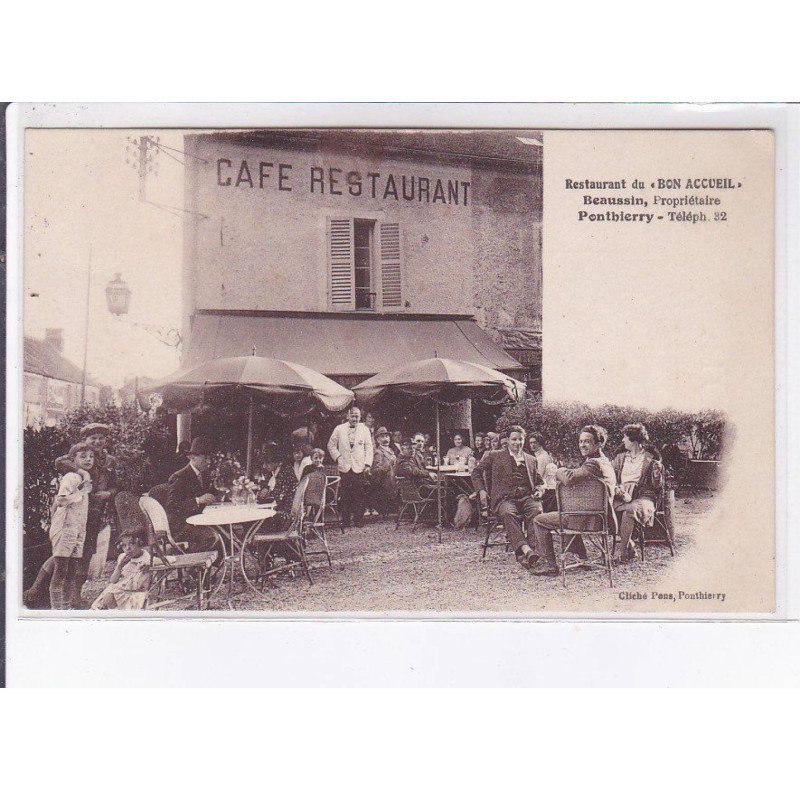 PONTHIERRY: restaurant du "bon accueil", beaussin propriétaire - très bon état