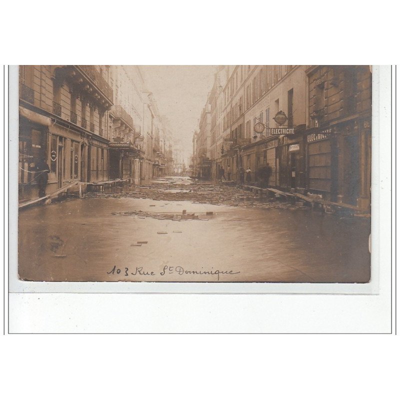 PARIS - inondations 1910 - carte photo - très bon état