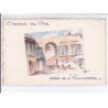 NICE: souvenir de nice, entrée de la poissonnerie, carte paint à la main - très bon état