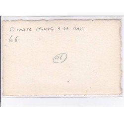 NICE: souvenir de nice, entrée de la poissonnerie, carte paint à la main - très bon état
