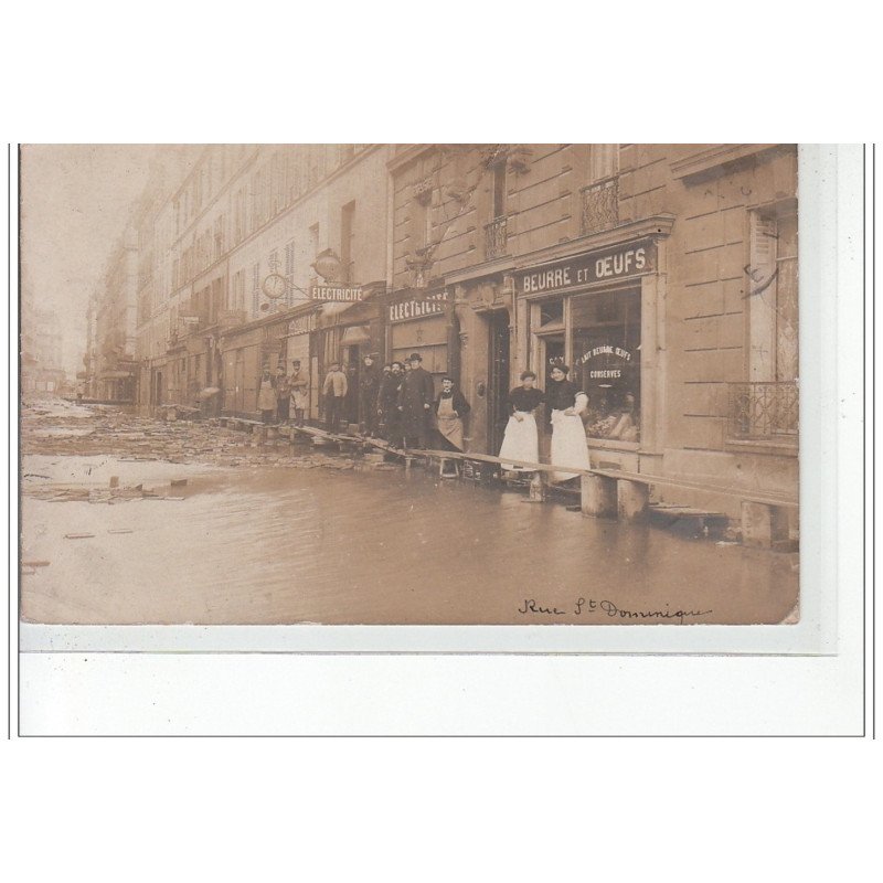 PARIS - inondations 1910 - carte photo - très bon état