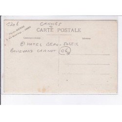 CANNES: hôtel beau-soleil, boulevard carnot - très bon état