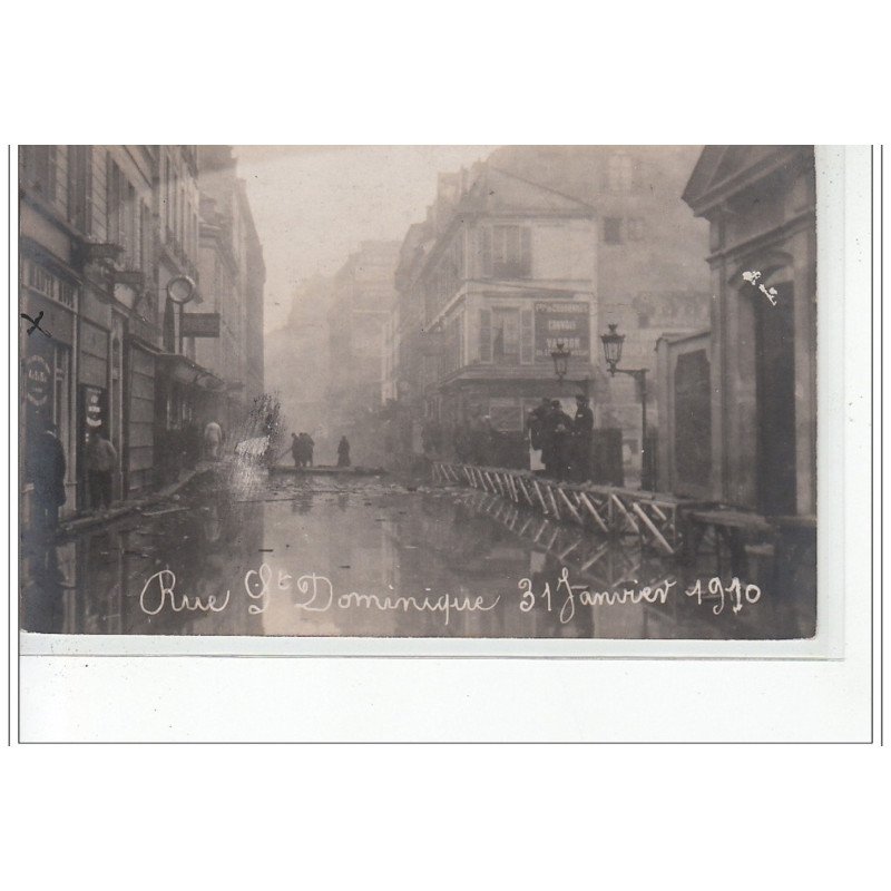 PARIS - inondations 1910 - carte photo - très bon état