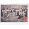 EVIAN-les-BAINS: ww1, guerre 14-18, un groupe de réfugiés à l'établissement de bains - très bon état