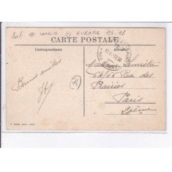 EVIAN-les-BAINS: ww1, guerre 14-18, un groupe de réfugiés à l'établissement de bains - très bon état
