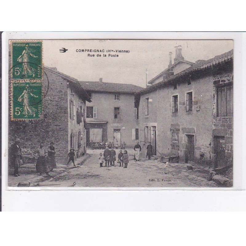 COMPREIGNAC: rue de la poste - très bon état