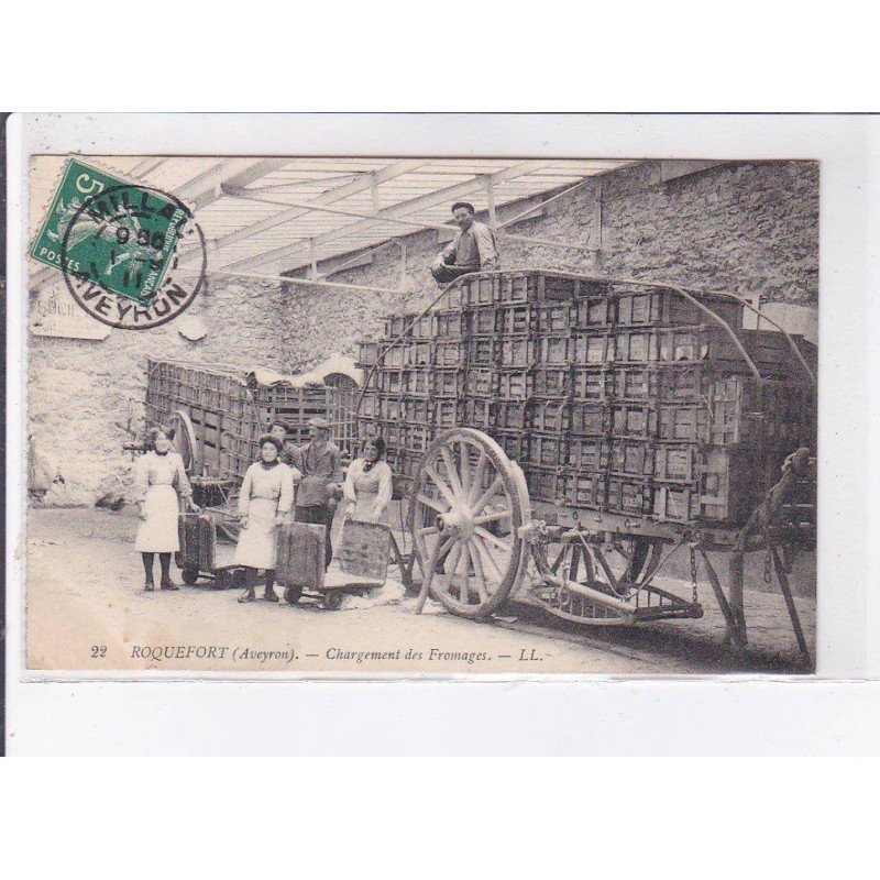 ROQUEFORT: chargement des fromages - très bon état