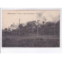 CORCY: la gare, ligne de paris-soissons - très bon état