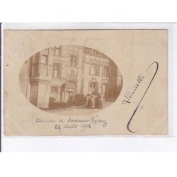 FONTAINE-HENRY: 2CPA, château de fontaine henry 22 août 1902 - très bon état