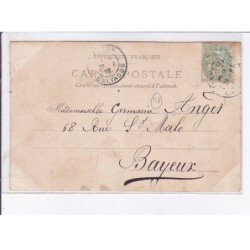 FONTAINE-HENRY: 2CPA, château de fontaine henry 22 août 1902 - très bon état