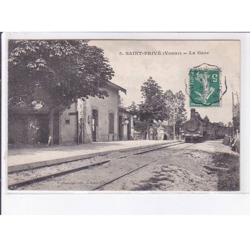 SAINT-PRIVE: la gare - très bon état