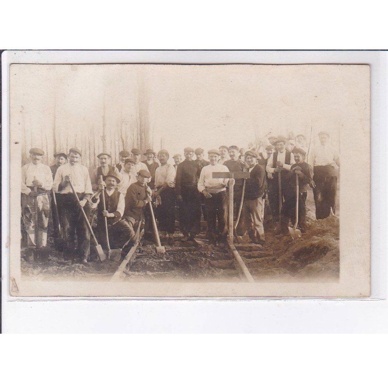 GIRONDE ou LOT ET GARONNE: chemin de fer à localiser - très bon état