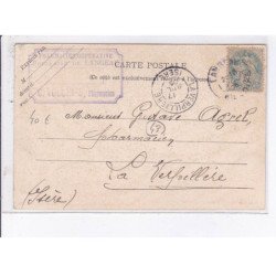 LANGEAC: place du quai, jour de marché - très bon état