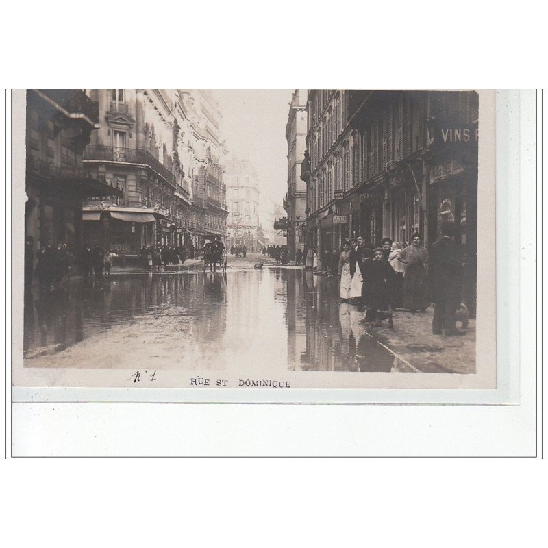 PARIS - inondations 1910 - carte photo - très bon état