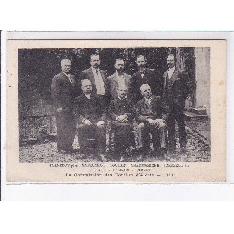 COTE D'OR: la commission des fouilles d'alésia, autographe 1910 - très bon état